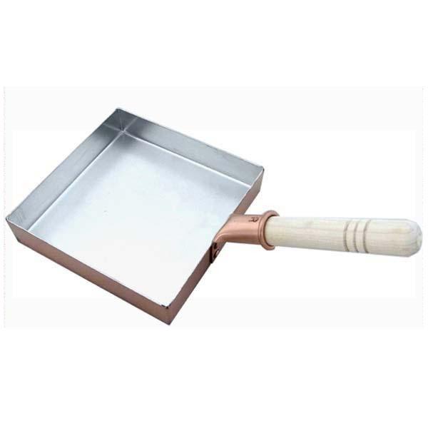 送料無料  中村銅器製作所　銅製　卵焼き鍋　角型　18cm  高い熱伝導率を誇る、プロ御用達の銅製卵焼き器の通販は