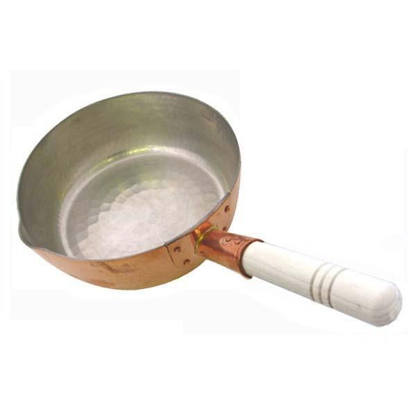 送料無料  中村銅器製作所　銅製　行平鍋　15cm  高い熱伝導率を誇る、プロ御用達の銅製行平鍋。