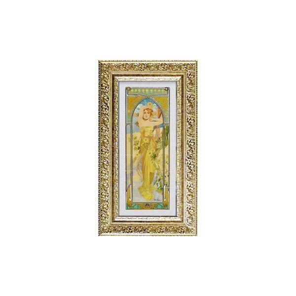送料無料 ART FRAMES アルフォンス ミュシャ 昼の輝き　AM-07512 アルフォンス ミュシャのアートフレーム。