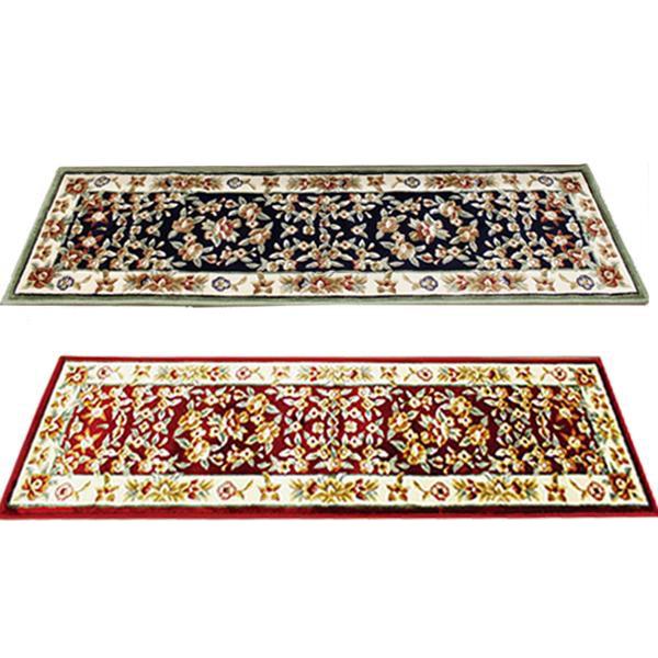 カービングレーヨン上がりかまち用玄関マット　34×120cm　グリーン・LT201534GN【送料無料】（同梱・代引不可）