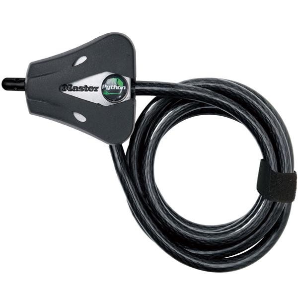 送料無料  Master Lock　マスターロック　ケーブルロック　8mm×1.8m　4本キー　850015  摩擦や雨、錆に強いケーブルロックです!!の通販は 5,599円