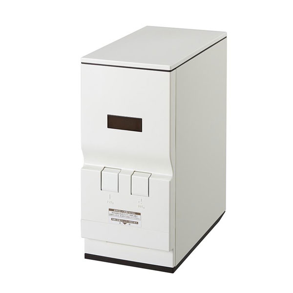 送料無料  MK(エムケー精工)　計量米びつ　ライスエース　12kg収納　ホワイト　RC-12W  キッチンにすっきり置ける計量米びつ。の通販は