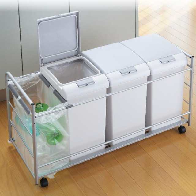 オークス　扉面材取付対応　ダストペールワゴン　JE3【メーカー直送】代引き・銀行振込前払い・同梱不可の通販は 22,643円