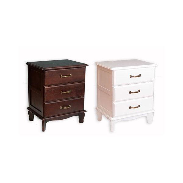 アンティーク風チェスト3段 完成品【同梱・代引不可】の通販は 10,914円