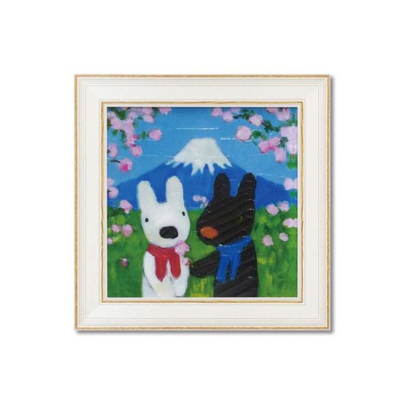 送料無料  ユーパワー リサとガスパール アートフレーム Mサイズ にほんへいく GL-05801  フランス生まれの人気のキャラクター♪の通販は 6,957円