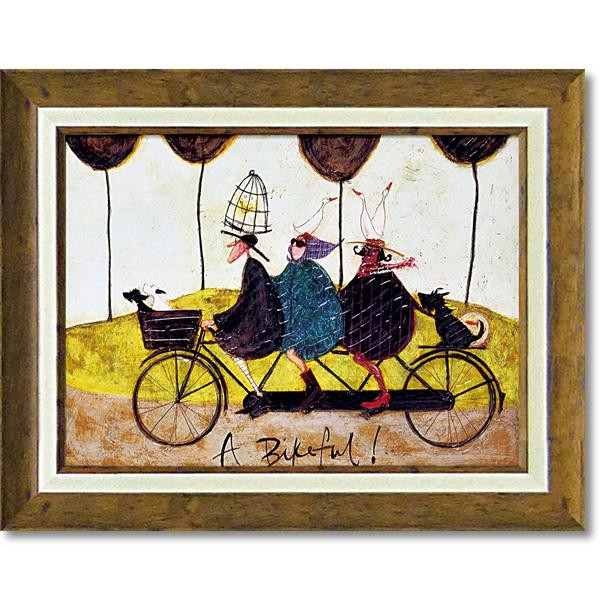 送料無料 ユーパワー Sam Toft サム トフト アートフレーム 「バイクフル!」 ST-08017 贈り物にも最適!