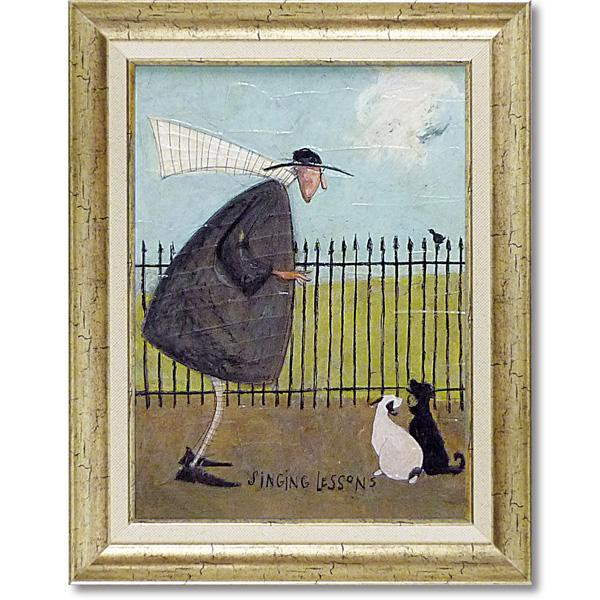 送料無料 ユーパワー Sam Toft サム トフト アートフレーム 「歌のレッスン」 ST-08013 贈り物にも最適!
