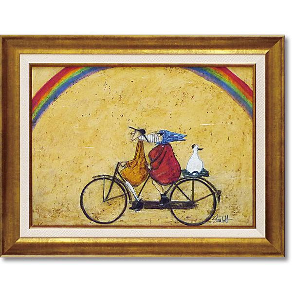 送料無料 ユーパワー Sam Toft サム トフト アートフレーム 「虹に向かって」 ST-08015 贈り物にも最適!