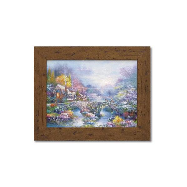 送料無料  ユーパワー ジェームス リー アートフレーム 「オータム ダスク」 JL-08504  お部屋を素敵に演出!の通販は 7,064円