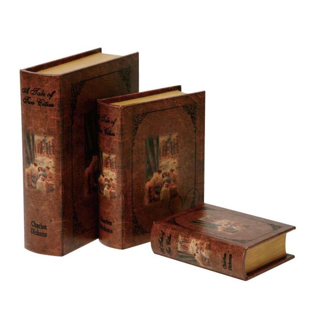 送料無料  ブック型収納ボックス BOOK BOX 3個セット 28230  洋書デザインの収納ボックス。の通販は 5,284円