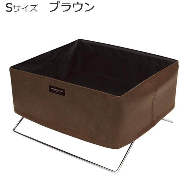 サキ(Saki) ミニサイドワゴン 合皮×メッシュ Sサイズ ブラック 日本製 R-365