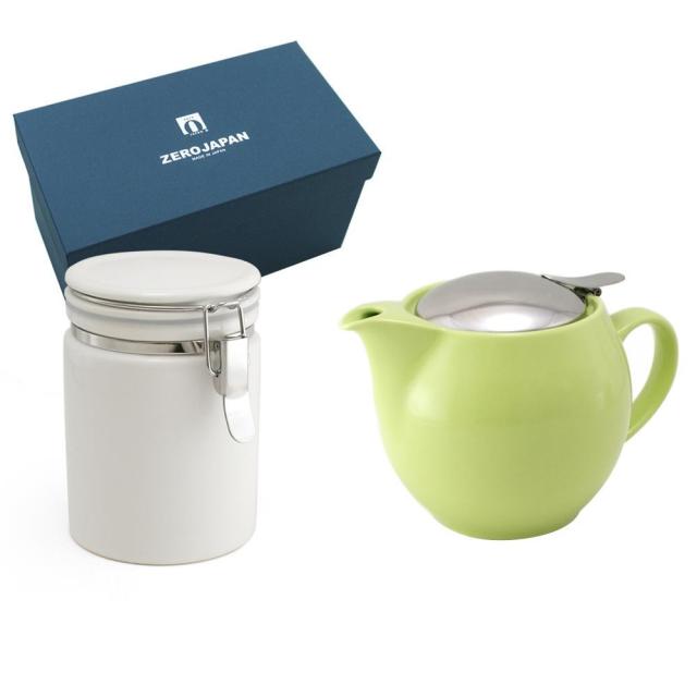 送料無料  ZERO JAPAN ユニバーサルティーポット3人用+ティーキャニスター ZG-005 KW・キウイ  カラフルなティーセットです。の通販は 6,845円