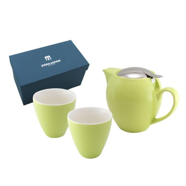 ZERO JAPAN ユニバーサルティーポット4人用+ティーカップトール×2 ZG-004 KW・キウイ |b03の通販は