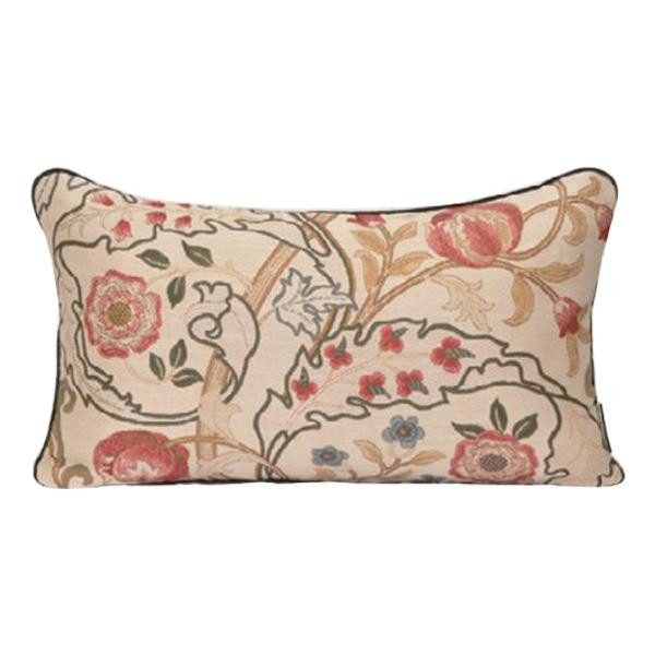 送料無料 川島織物セルコン Morris Design Studio マリーイザベル ピロークッションカバー 60×35cm LL1725 R レッド おしゃれなお部屋にピッタリのピロークッションカバー。