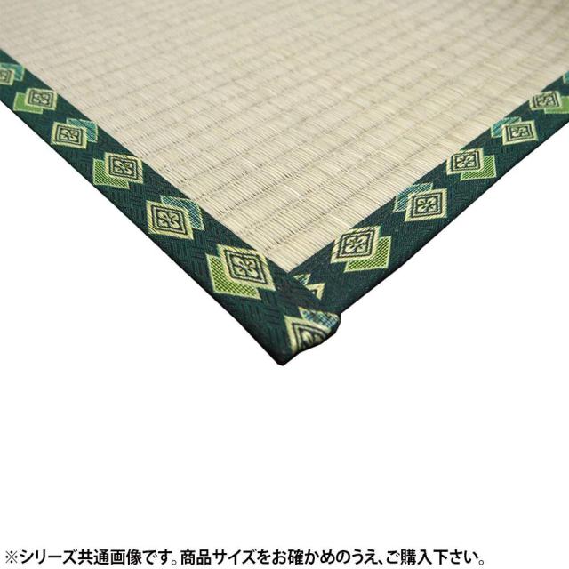 江戸間6畳 261×352cm FUBUKI い草 ござ 花ござ 日本製 上敷き カーペット 夏 抗菌 ブラウン/グリーン 新生活 ID002 送料無料 新品 純国産 い草花ござ 『FUBUKI』 江戸間6畳(約261×352cm） 純国産 い草花