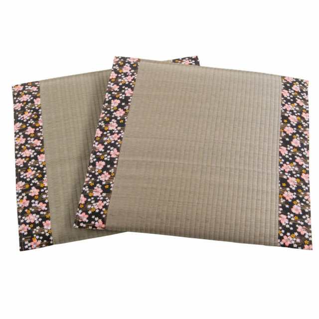 い草座布団 桜 約55×55cm 2枚入り SEN6213372【送料無料】（同梱・代引不可）