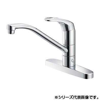 送料無料 三栄 SANEI Modello シングル台付分岐混合栓 K676BV-13 吐水、止水が簡単に行えます。