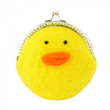 がま口ポーチ ヒヨコ ころんとしたフォルムとおとぼけ顔がたまらない の通販はau Pay マーケット ｄｉｊ ｍｉｃ