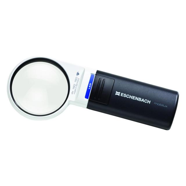 送料無料 エッシェンバッハ　LEDワイドライトルーペ　(4倍)　丸型　1511-41 LEDライト付き手持ちルーペ。