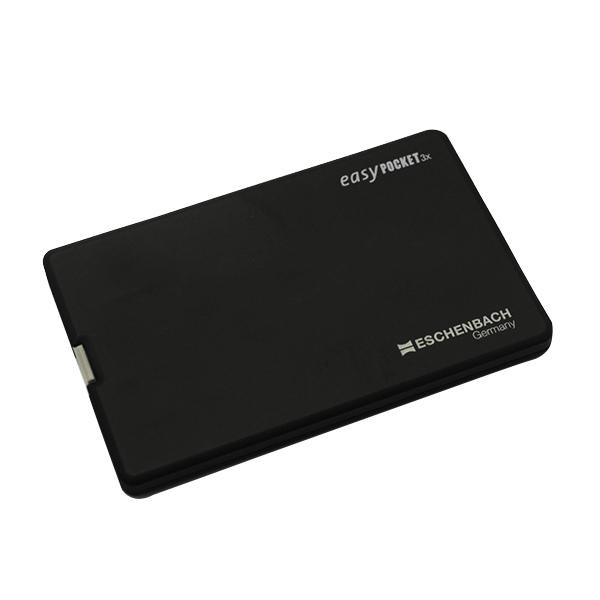 送料無料 エッシェンバッハ　easy POCKET(イージーポケット)　ブラック　1521-10 高い透明度と高い倍率の薄型レンズ。