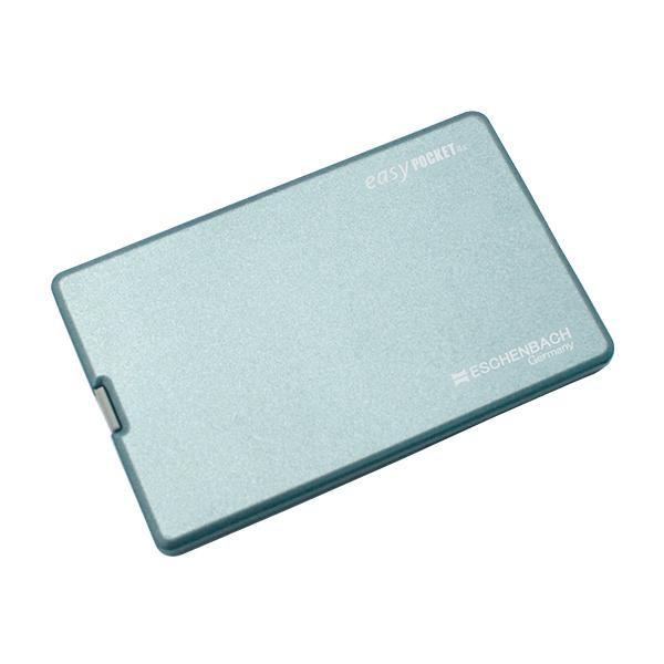 送料無料 エッシェンバッハ　easy POCKET(イージーポケット)　ブルー　(4倍)　1521-22 高い透明度と高い倍率の薄型レンズ。
