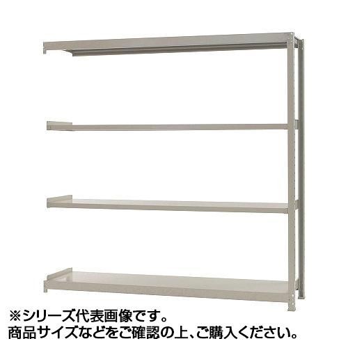 軽中量ラック　耐荷重150kgタイプ　連結　間口1200×奥行300×高さ1200mm　4段　アイボリー【送料無料】（同梱・代引不可）