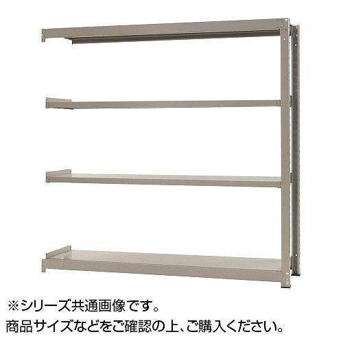 中量ラック　耐荷重300kgタイプ　連結　間口900×奥行450×高さ1200mm　4段　ニューアイボリー【送料無料】（同梱・代引不可）