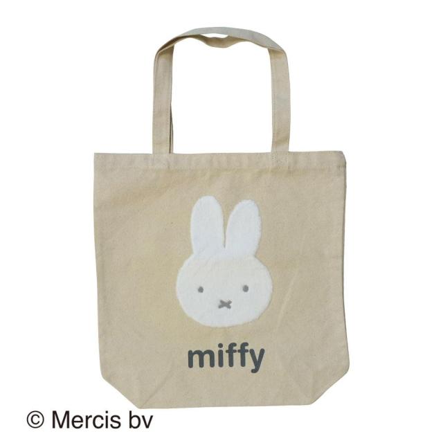 送料無料  miffy ミッフィー  トートバッグ カオ ナチュラル MF-2830  ミッフィーのかわいいトートバッグ♪の通販は