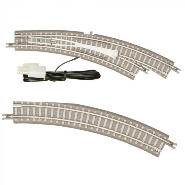 PCトラック 電動・手動カーブポイントレール R195-220 30度 右分岐 R058【メーカー直送】代引き・銀行振込前払い・同梱不可 その他模型・プラモデル