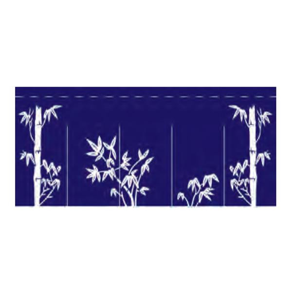 関西風のれん 柄 竹 80 175cm 5巾 K18 8 5 A 紺 Taisetsu Na 販促品 Padelnostro It
