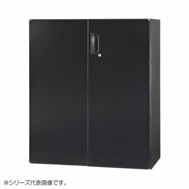 豊國工業 壁面収納庫浅型両開きH1050(下置) ブラック HOS-HRDSX-B CN-10色(ブラック)【メーカー直送】代引き・銀行振込前払い・同梱不可