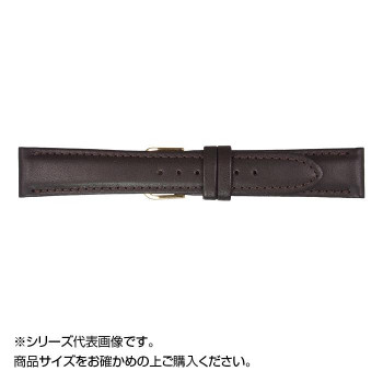 MIMOSA(ミモザ) 時計バンド EMカーフ 19mm ダークブラウン (美錠:銀) CEM-B19【送料無料】