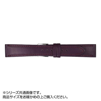 MIMOSA(ミモザ) 時計バンド Eカーフ 18mm ワイン (美錠:銀) CE-W18【送料無料】