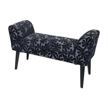 かわ畑 モダンテイスト スツール ベンチ L 椅子 花柄 1407STC002【メーカー直送】代引き・銀行振込前払い・同梱不可の通販は 17,267円