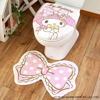 マイメロディの可愛いトイレタリー トイレ2点セット 洗浄 暖房便座用フタカバー トイレマット サンリオ マイメロ Sb 528 S の通販はau Pay マーケット プロフィット
