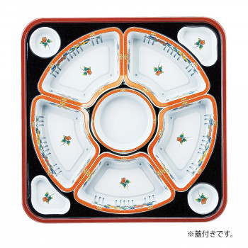 オードブル容器 有田 赤 TO-420 10セット【メーカー直送】代引き・銀行振込前払い・同梱不可の通販は 6,367円