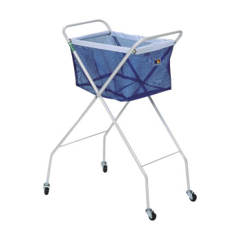 鵜沢ネット ハンディーボールケース ブルー 30×40×20cm　H82cm 11023【同梱・代引不可】の通販は