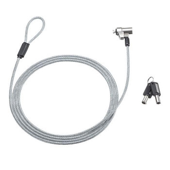 サンワサプライ NobleWedgeスロット対応セキュリティワイヤー(eセキュリティ・鍵No.1) SLE-35S-1【送料無料】の通販は 5,352円