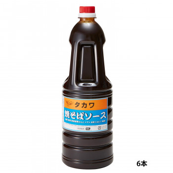 和泉食品　タカワ焼きそばソース(中濃)　1.8L(6本)【送料無料】（同梱不可）