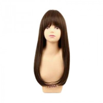 送料無料  ガーリッシュストレートミディ A-708 耐熱 TMB マロンブラウン  甘さをプラス!ワンカールストレートミディ!