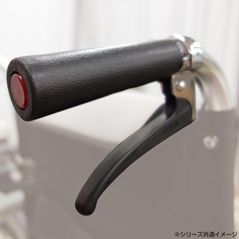 スタンダードモジュール 車いす 自走式・背折れ チェックオレンジ ...
