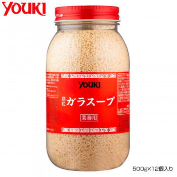 送料無料 YOUKI ユウキ食品 ガラスープ 500g×12個入り 212181 鶏ガラ本来のしっかりとしたコクと旨みがある顆粒状だしの素です
