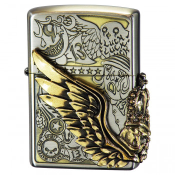 ZIPPO フォーチューンヘッド Ni＆BSコンビネーション古美【同梱・代引不可】