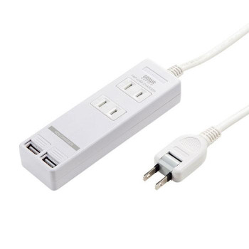 送料無料  USBシャッター付きタップ TAP-B110USH-3W  USBの差込口にシャッターが付いた安全構造を備えた便利タップの通販は