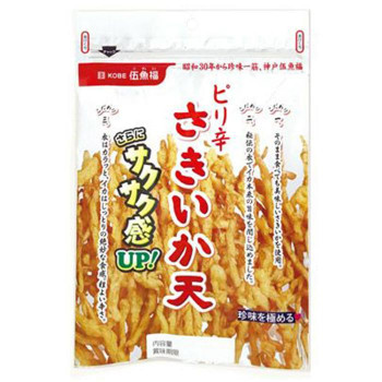 【同梱・代引き不可】伍魚福 おつまみ ピリ辛さきいか天 80g×20入り 40010|au PAY マーケット