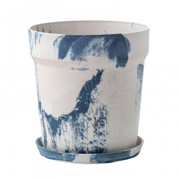 送料無料  81052 アーバンプランツポット マーブル ミルク/ブルーベリー  お洒落なデザインのアーバンプランツポット!の通販は 9,974円