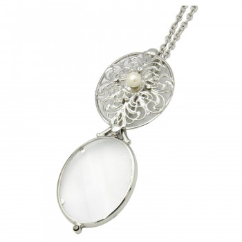 送料無料  ペンダントルーペ　シルバー　EW-324S  お洒落なデザインのペンダントルーペ!