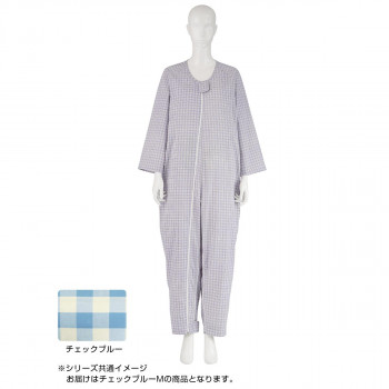フドーねまきB 厚手 チェックブルー M 106883【同梱・代引不可】の通販は 7,516円