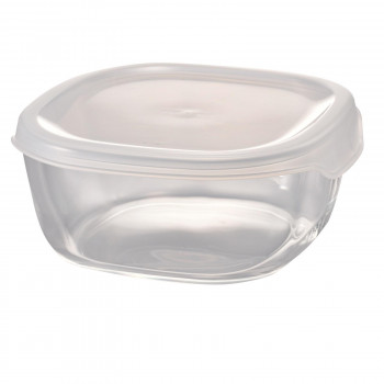 HARIO ハリオ 耐熱ガラス製保存容器・角600 透明ホワイト 6個セット KST-60-TW【送料無料】（同梱・代引不可）の通販は