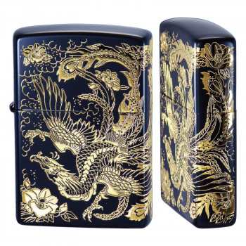 ZIPPO 二面鳳凰 黒金【送料無料】の通販は